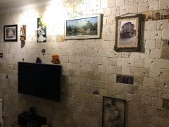 10x10cm DOĞAL TAŞ TRAVERTEN ANTİK ESKİTME